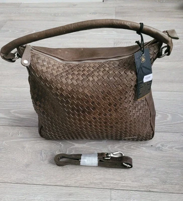 Marco Venezia Vera Pelle Colina 100% italienische Leder Handtasche taupe 37x30x13cm - Bild 1 von 4