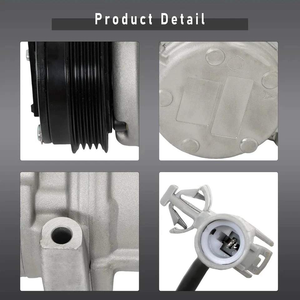 Compresor de aire acondicionado con embrague de repuesto para T100 1994-1998 Tacoma 1995-2004  Foto 1 de 4