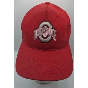 Cappello berretto Nike Ohio State Buckeyes rosso strapback NCAA University Hook & Loop - Foto 1 di 10