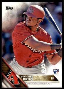 2016 Topps Socrates Brito Rookie Arizona Diamondbacks #580