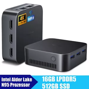HUIDUN H20 Mini PC Intel N95 16GB + 512GB SSD Windows 11 PRO WIFI 6 4K UHD WIFI 6 - Zdjęcie 1 z 12