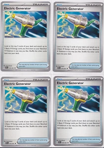 4x Electric Generator 079/091 Playset Paldean Fates NM/M Pokemon Cards - Bild 1 von 2