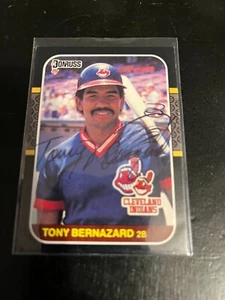 1987 Donruss Tony Bernazard autograph Cleveland Indians in person no COA - Picture 1 of 1