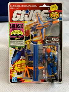 1990 Hasbro G.I. Joe COBRA COMMANDER Enemy Action Figure in Sealed Blister Pack - Picture 1 of 24
