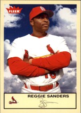 2005 Fleer Tradition St. Louis Cardinals Baseball Card #268 Reggie Sanders