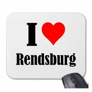 MOUSEPAD Mauspad I Love Rendsburg Ich Liebe Rendsburg - Photo 1/1