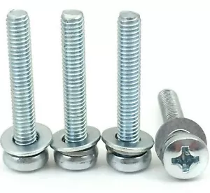 4 New TV Base Stand Leg Screws For Sanyo Model FW40D36F, FW50C36F, FW50D36F - Picture 1 of 3