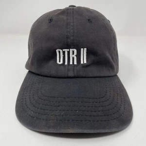 Sombrero OTR II On The Run Tour Beyonce Jay-Z Negro Desteñido Correa Papá Preppy - Imagen 1 de 9