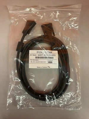Polycom Camera Cable Male 2457-65015-003 3M 10FT Use w/ MPTZ-6/8/9 Cameras - Image 1 of 3
