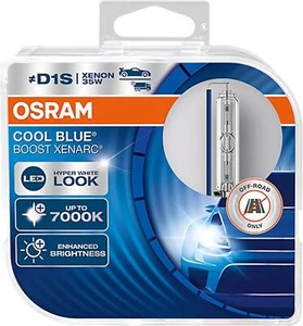 D1S XENARC Osram Xenon Cool Blue Boost HYPER WHITE LOOK 7000K (Twin) - Picture 1 of 2