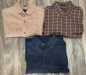 J Crew Brushed Twill Shirt Mens Small Lot of 3 - Plaid Solid, New with Tags - Picture 1 of 7