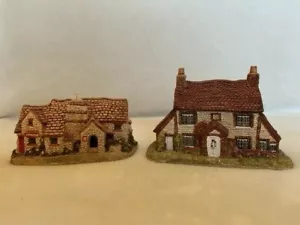Vintage Lilliput Lane (Lot of 2) "The Old Post Office" & "Stone Cottage" - Picture 1 of 11