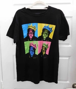 Camiseta The Notorious BIG Para Hombre Grande Manga Corta Música Gráfico Cuello Redondo Negra - Imagen 1 de 2