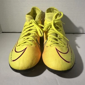 Nike Shoes Youth 4.5Y Yellow Lace Soccer Mercurial Superfly 7 MDS BQ5418-703 - Picture 1 of 10