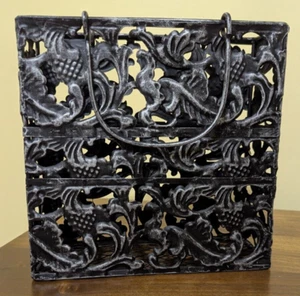 Beautifully decorated Metal Basket Card Holder Flower Centerpiece Holder - Picture 1 of 6