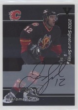 2001-02 ITG Be A Player Signature Series Vault Black Jarome Iginla #005 Auto HOF