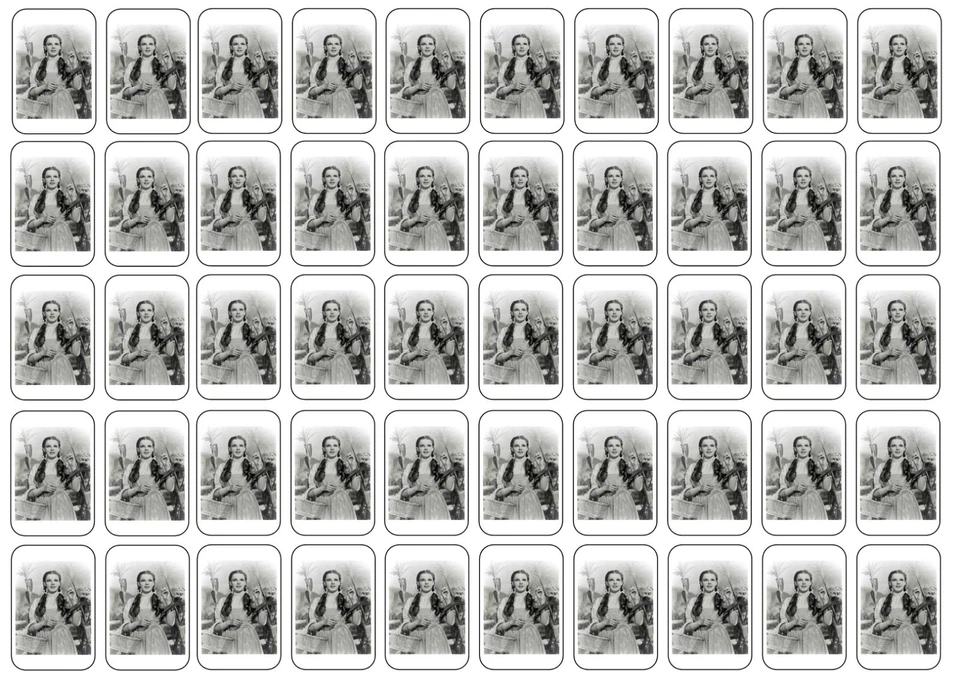 50 sellos/etiquetas/pegatinas de sobre Dorothy del Mago de Oz, 1" por 1,5" Foto 1 de 1