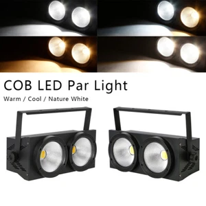 2PCS 200W COB LED Par Can Light DMX Stage DJ Audience Blinder Light Party Lights - Picture 1 of 10