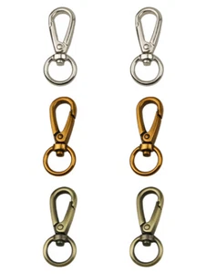 Bag Clasps 13 mm Lobster Snap Hook Swivel Trigger Clips For Strapping Bag Chain - Picture 1 of 12