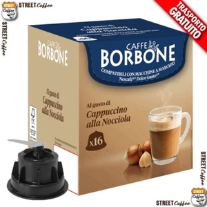 16 Capsule Caffè Borbone Nocciolone Nocciolino 100% Comp. Nescafè Dolce Gusto* - Foto 1 di 4