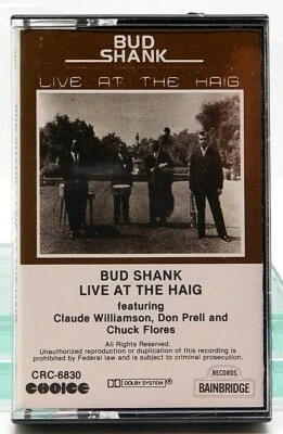 Cassette Bud Shank Live at the Haig Claude Williamson Don Prell Chuck Flores - Image 1 of 2