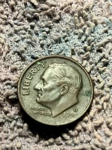 2000 D Roosevelt Dime Improper Alloy Mix - Picture 1 of 2