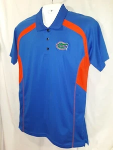 Florida Gators rivalry threads 91 Polo Golf Shirt BLue Orange  Medium 38/40 (A1) - Picture 1 of 12