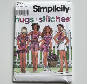 Simplicity 7774 ~ Pantalones cortos y tops ~ Patrones de costura Niñas Talla 7 8 10 SIN CORTAR - Imagen 1 de 11
