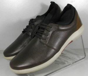 25NP111221 SP50 MEN'S SHOES SIZE 9 M BROWN LEATHER LACE UP JOHNSTON & MURPHY - Picture 1 of 4