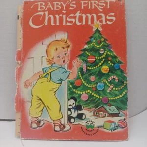 Baby's First Christmas Eleanor Dart 1959 Wonder Books Hard Cover - Picture 1 of 7