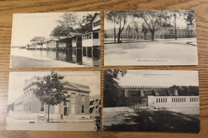 MILLVILLE NJ Postcard Lot of 4 Cottages Dam Union Lake Post Office Manufacturing - Bild 1 von 2