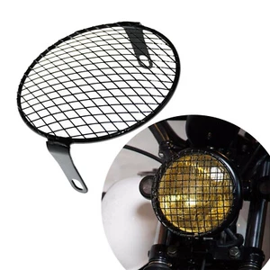 6.3'' Universal Motorrad Scheinwerfer Protector Lampe Abdeckung Für Harley Honda - Picture 1 of 5