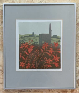 Ian Cooke Original Print Cornwall St Just - a - Picture 1 of 8