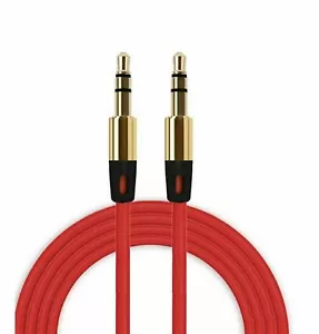 Aux Cable 3.5mm Male to Male Auxiliary Audio Cord 1M for Car PC Phone - Picture 1 of 3