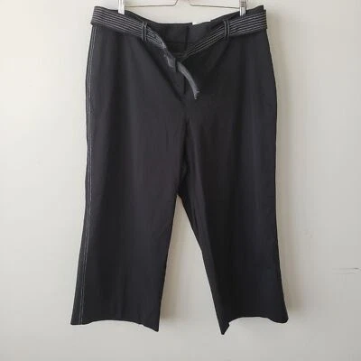 Alfani pants womens size 26W tummy control culotte pants with belted - Image 1 of 4