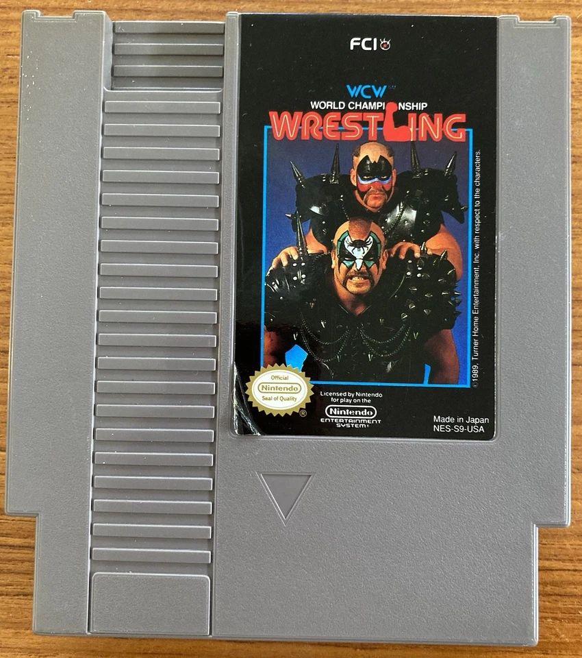 NES ~ WCW WORLD CHAMPIONSHIP WRESTLING ~ Nintendo Game NES-S9-USA Cart Only NTSC - Image 1 of 4