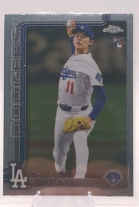 2025 Topps Chrome Roki Sasaki Rookie Card RC Los Angeles Dodgers #217 - Picture 1 of 2