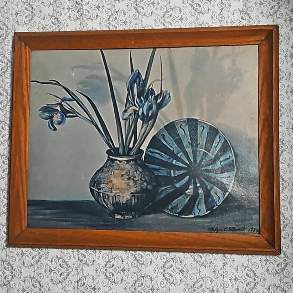 Винтаж 1934 Ethelyn C Stewart персидская керамика изобразительное искусство подпись - Изображение 1 из 4