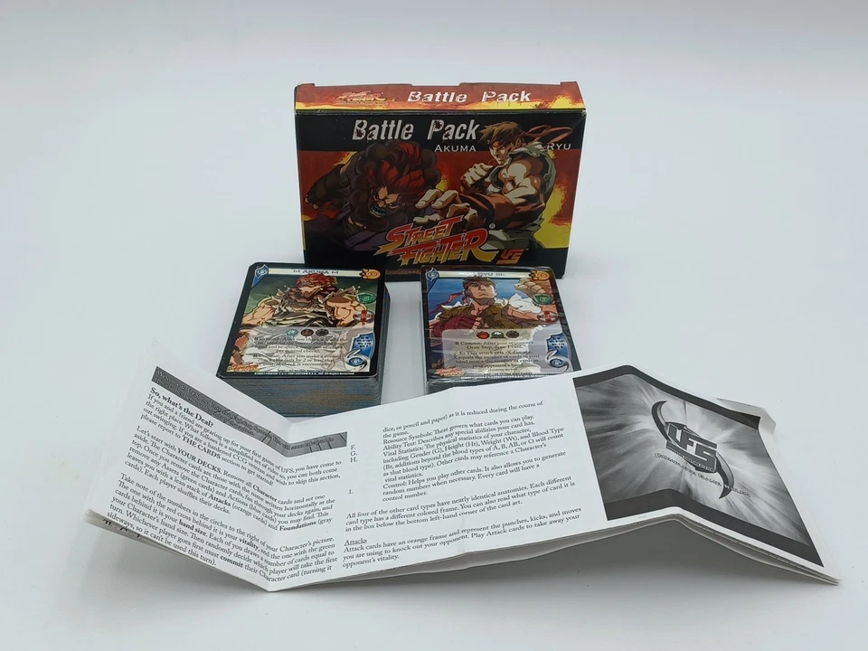 Universal Fighting System UFS Street Fighter Battle Pack Akuma Vs Ryu Complete - Image 1 of 4