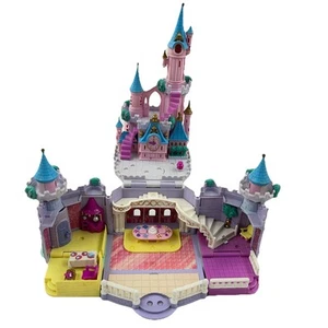 Vtg Bluebird Polly Pocket Disney Cinderella Enchanted Castle 1995 Lights No Figs - Imagen 1 de 17