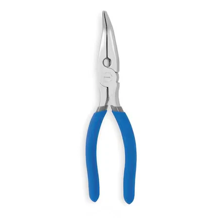 Westward 1Ukk4 6 1/2 In Bent Long Nose Plier, Side Cutter Dipped Handle - Image 1 of 1