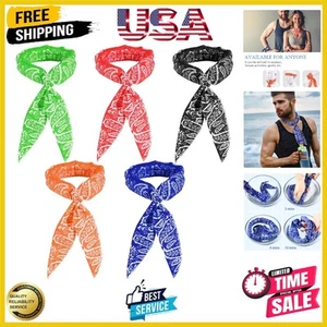 5 Pcs Cooling Neck Wraps Ice Wrap Scarf Neck Bandana Cooler for Hot Weather S... - Picture 1 of 8