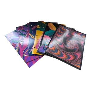 Lot Of 6 Vintage 90's Mead Super Shades 2- Pocket Folder Toucan 90s Geo Graphix - Picture 1 of 12