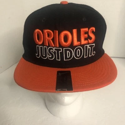 Nike Baltimore Orioles Just Do It hat cap MLB Baseball Flexfit  True New - Image 1 of 4
