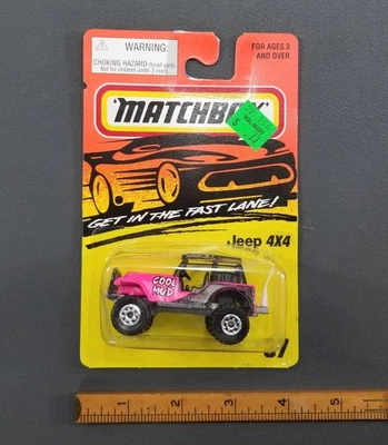 Lesney Matchbox JEEP 4X4 PINK COOL MUD BLISTER PACK - Image 1 of 4