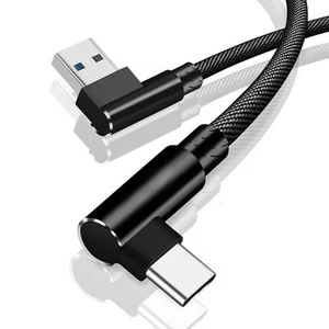 Câble Angle USB-C USB 90° Type C Câble de Charge USB Rapide 1m 2m pour Samsung Huawei - Photo 1 sur 4