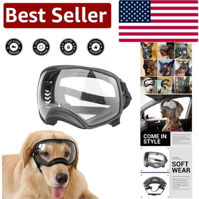 Multi-Functional Dog Sunglasses with Clear Lenses - Anti-UV for Large Dogs - Image 1 of 4