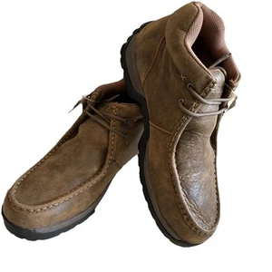 New Roper Western Boots Mens 13 Leather Chukka Lace Up Brown 09-020-1654-1512 BR - Picture 1 of 9