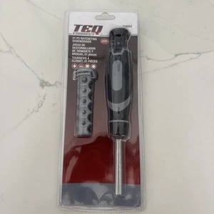 TEQ Correct TQ4552 21 Pc 1/4” Drive Ratcheting Multi-bit Driver W/ Magazine Grey - Picture 1 of 12
