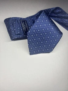 Corbata geométrica azul Charles Tyrwhitt para hombre 100 % seda 58” - Imagen 1 de 7